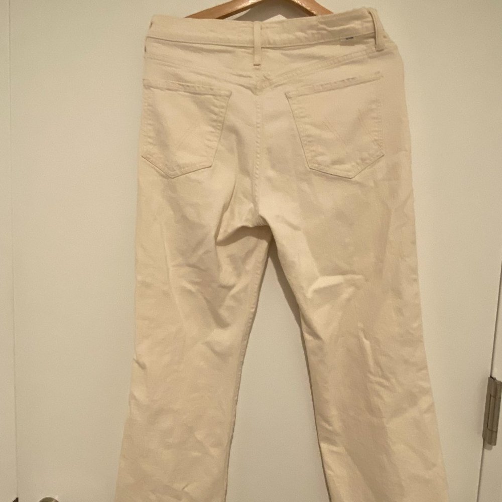 Mother Insider High Rise Crop Step Fray Bootcut Jeans - Picture 2 of 4